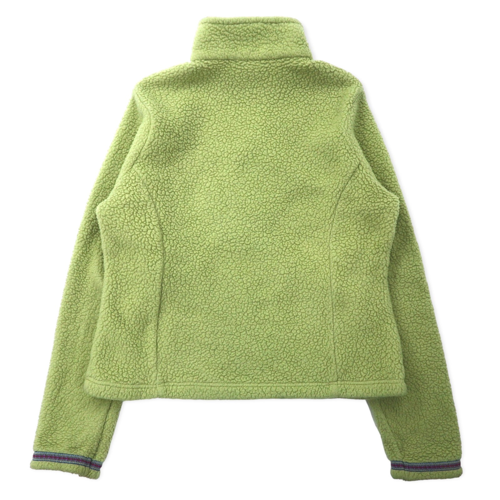 Giacca in pile con zip a metà di L.L.Bean, taglia SM, verde, poliestere 0BCS9