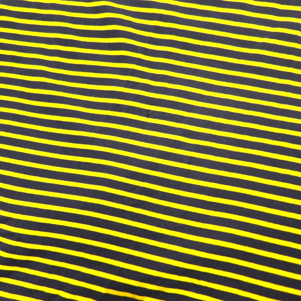 POLO RALPH LAUREN Polo a righe in cotone Pima M Giallo Navy con ricamo a cavallo PRO FIT