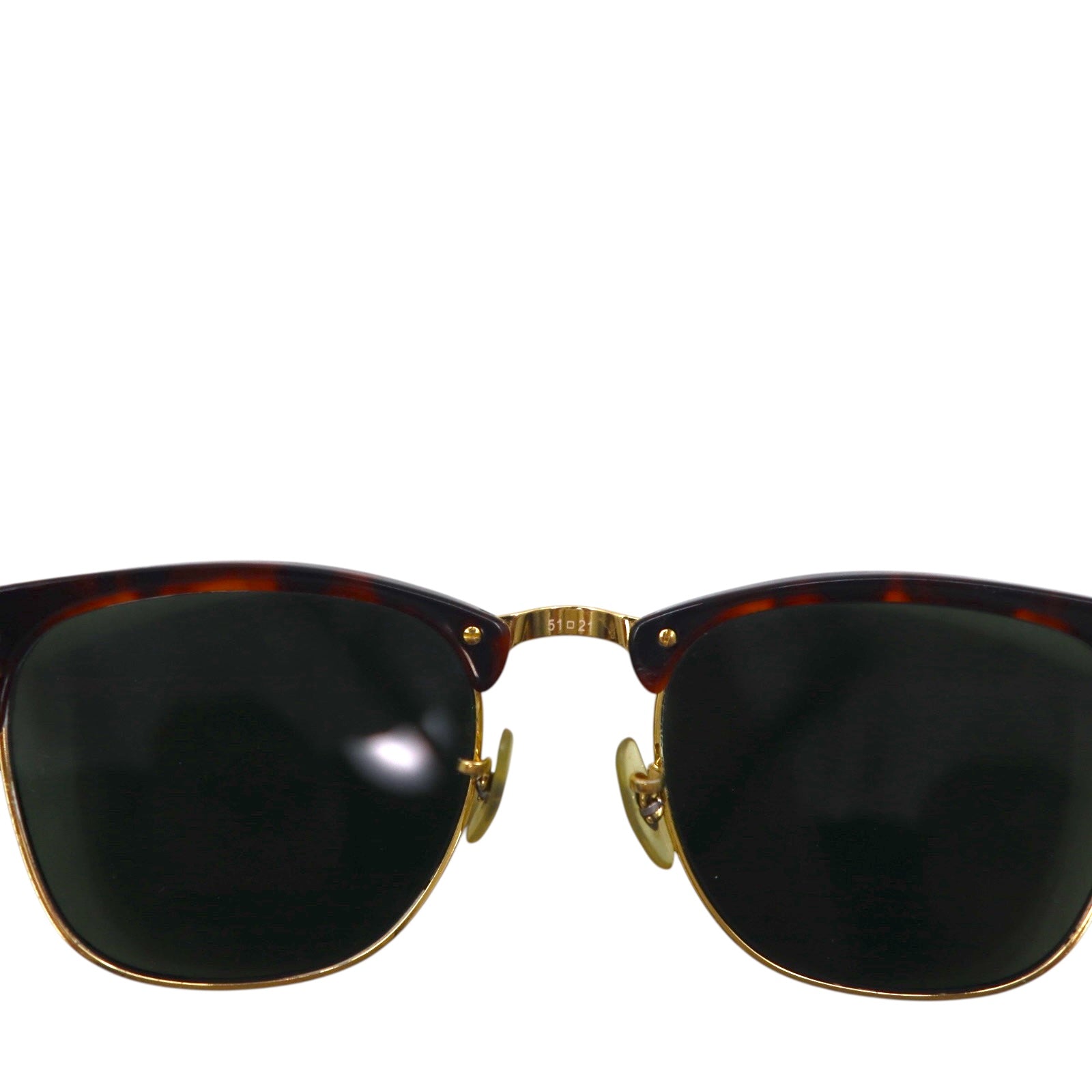 Ray-Ban Clubmaster CLUBMASTER Occhiali da sole a mezza montatura marroni RB3016 W0366 51-21 3N