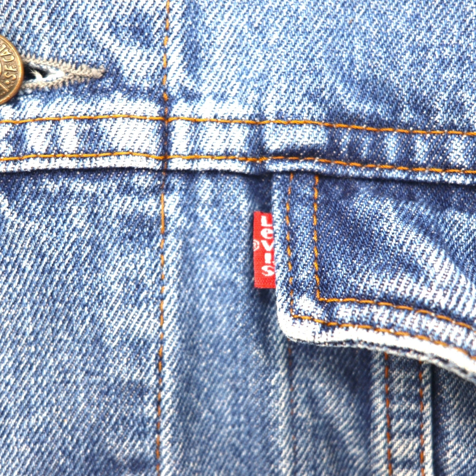 Giacca di jeans Levi's modello europeo anni '90, taglia L, colore indaco, modello 70503 02 10