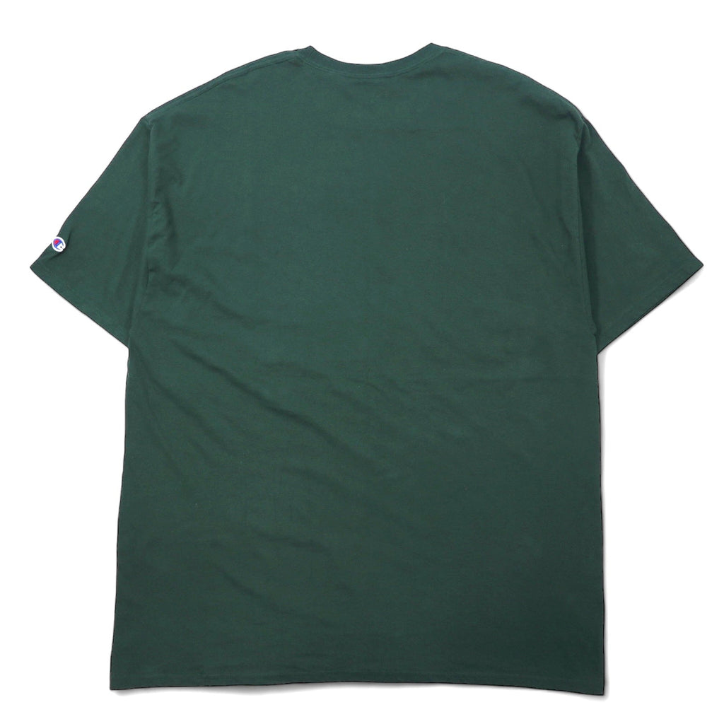 Champion T-shirt stampa college 2XL verde cotone WILLIAM & MARY oversize Prodotto a El Salvador Articolo nuovo con etichette