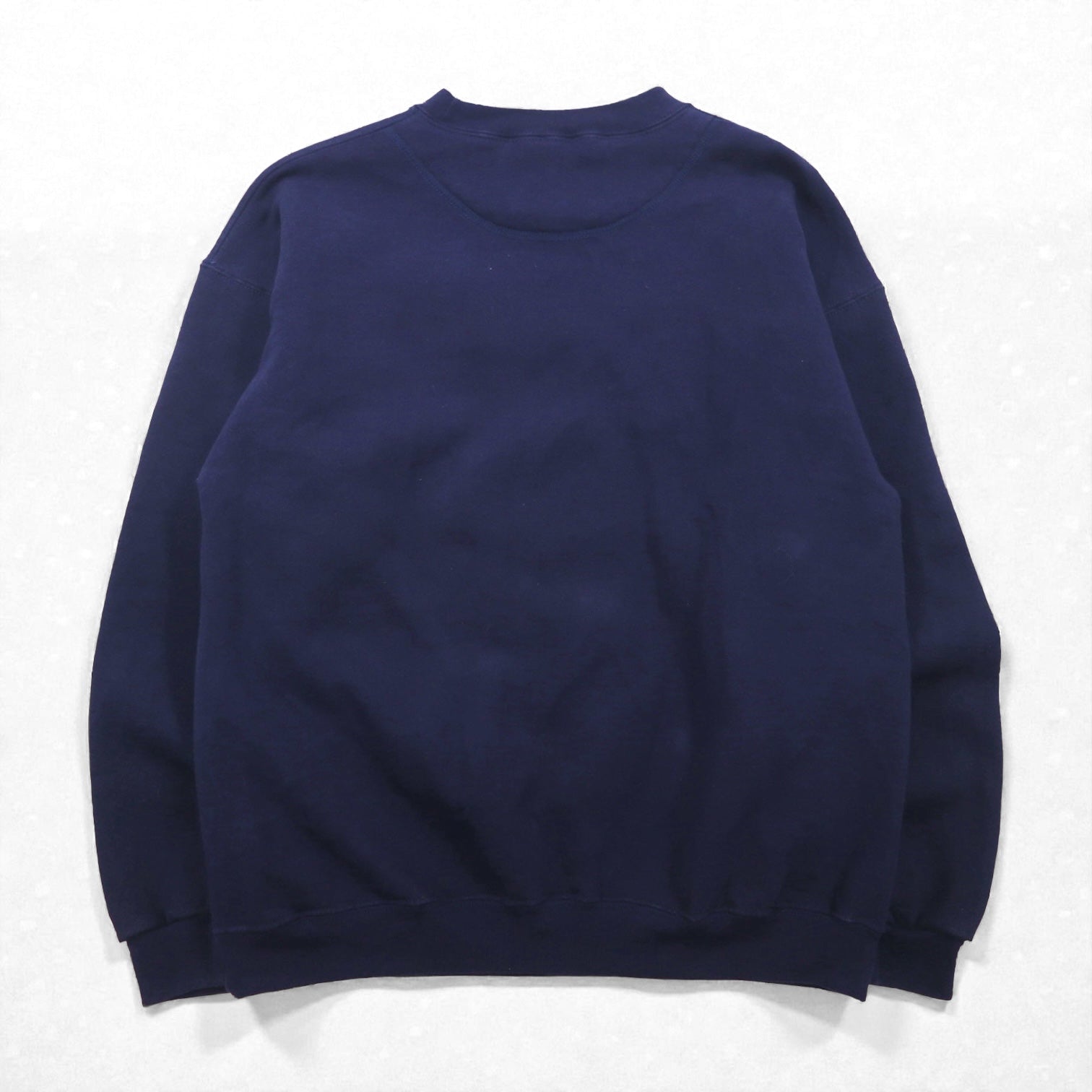 SANTEE 90s USA VintageSweatshirt ブランク ヘビーウェイト 前V スウェット トレーナー L ネイビー 無地 90年代 USA製