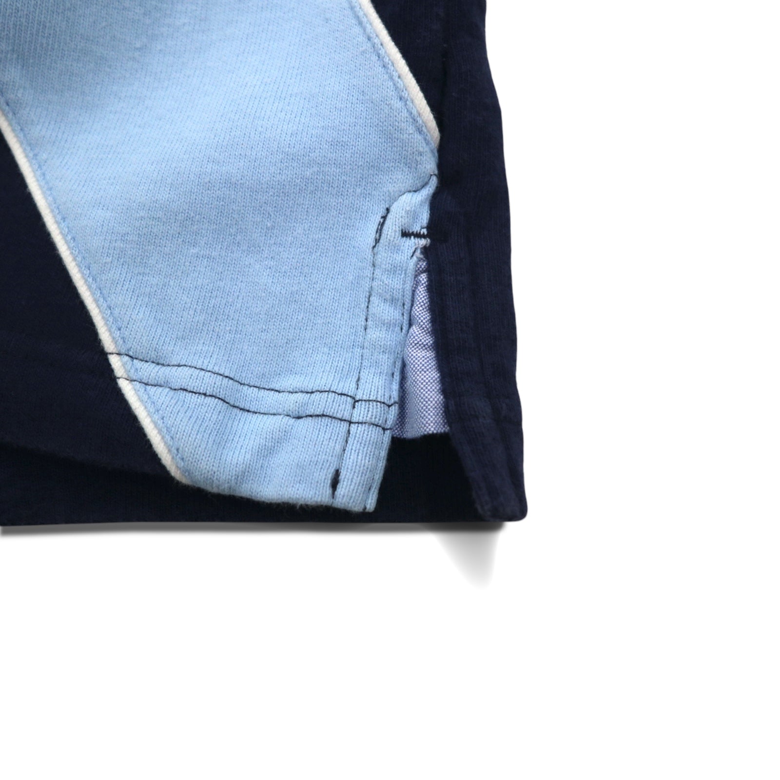 TOMMY HILFIGER Oversize Polo Rugby M Blu Navy Cotone con Ricamo Logo Stemma