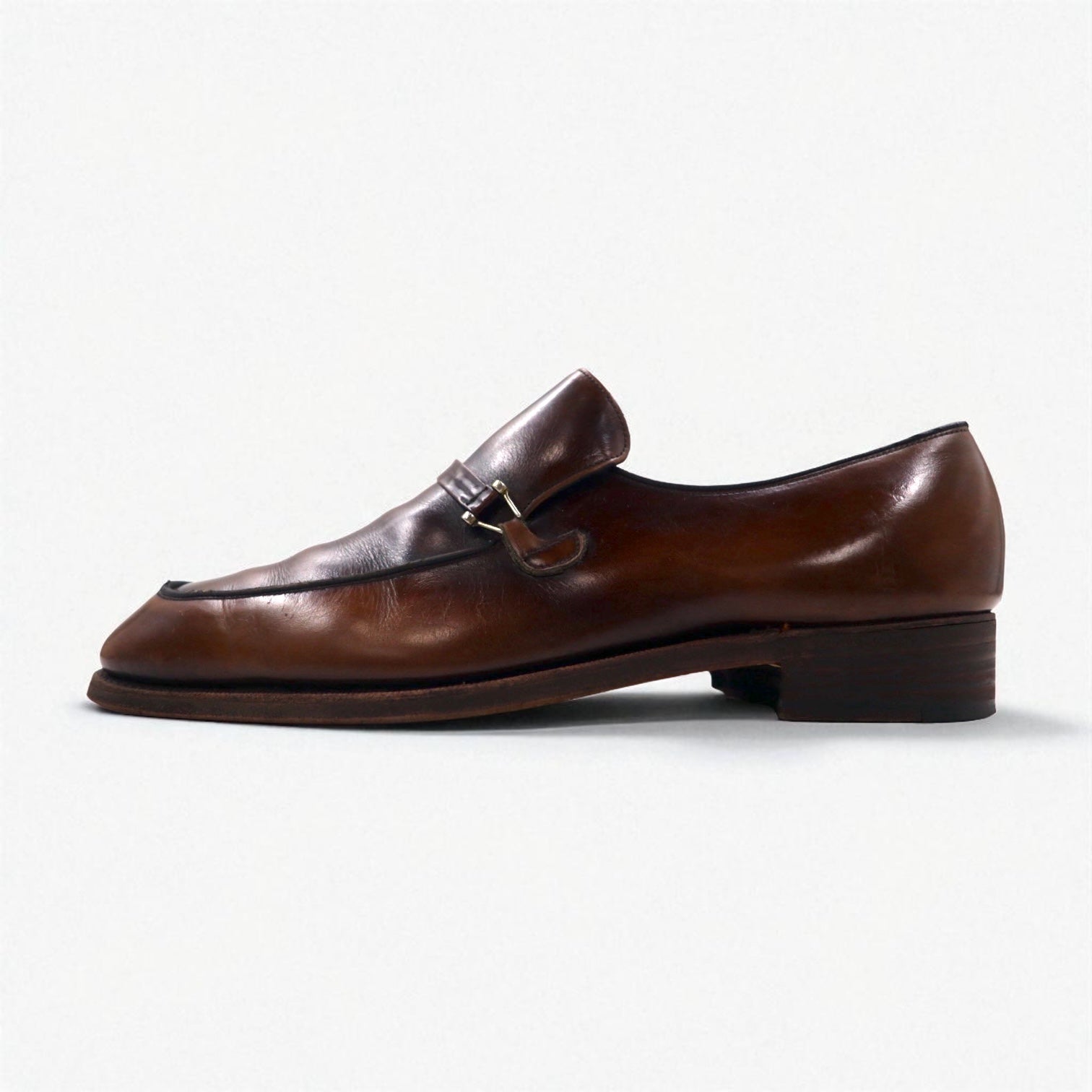 Church's Prodotto in Inghilterra anni '70 Horsebit Loafer Mocassini Scarpe Eleganti 28cm Pelle Custom Grade Two Cities
