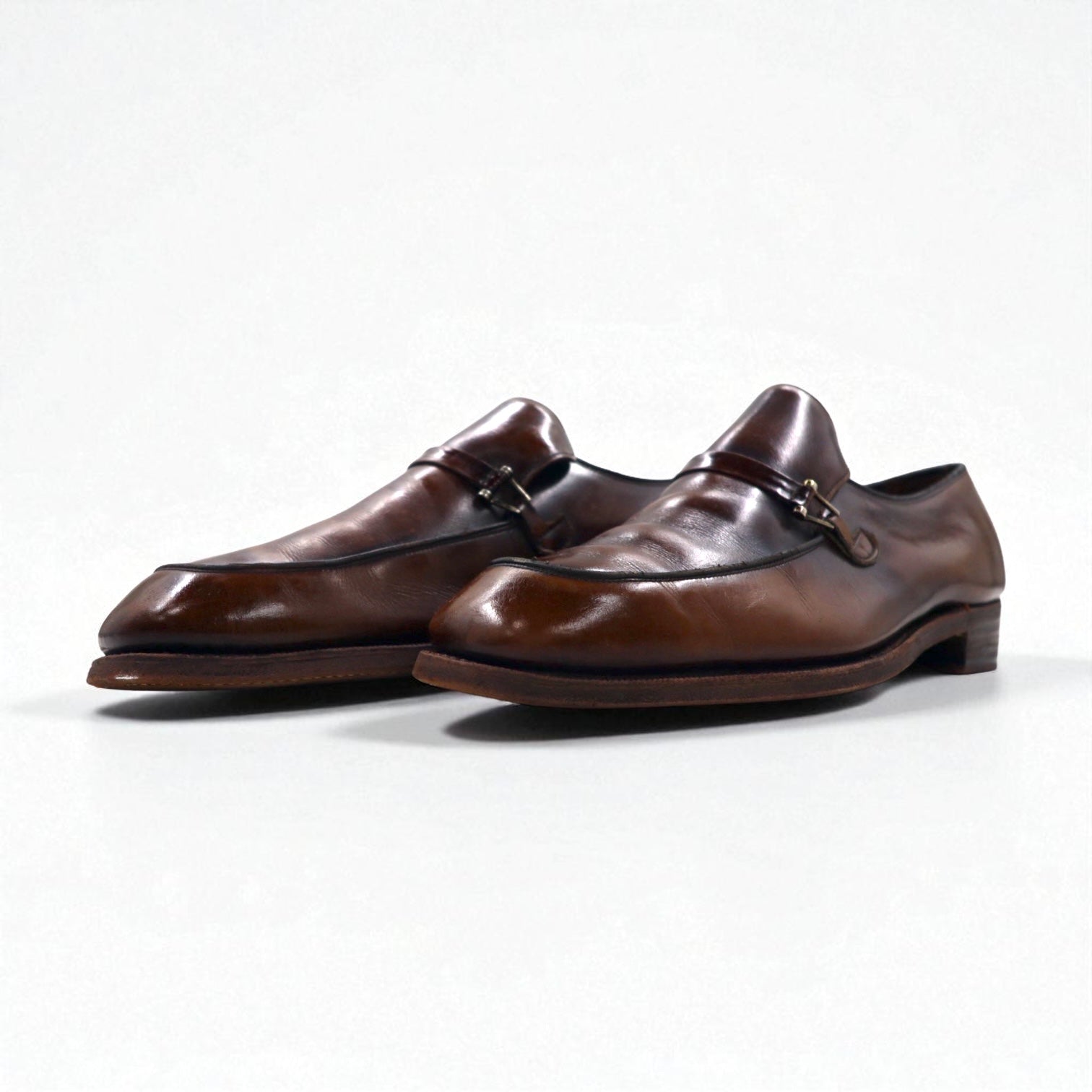 Church's Prodotto in Inghilterra anni '70 Horsebit Loafer Mocassini Scarpe Eleganti 28cm Pelle Custom Grade Two Cities