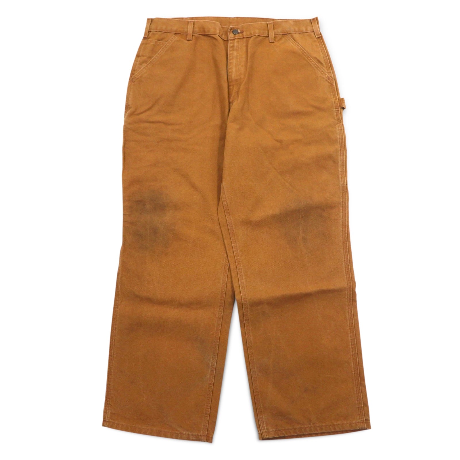 Carhartt pantaloni pittore loose fit in tela marrone lavato B11-BRN, Made in Mexico
