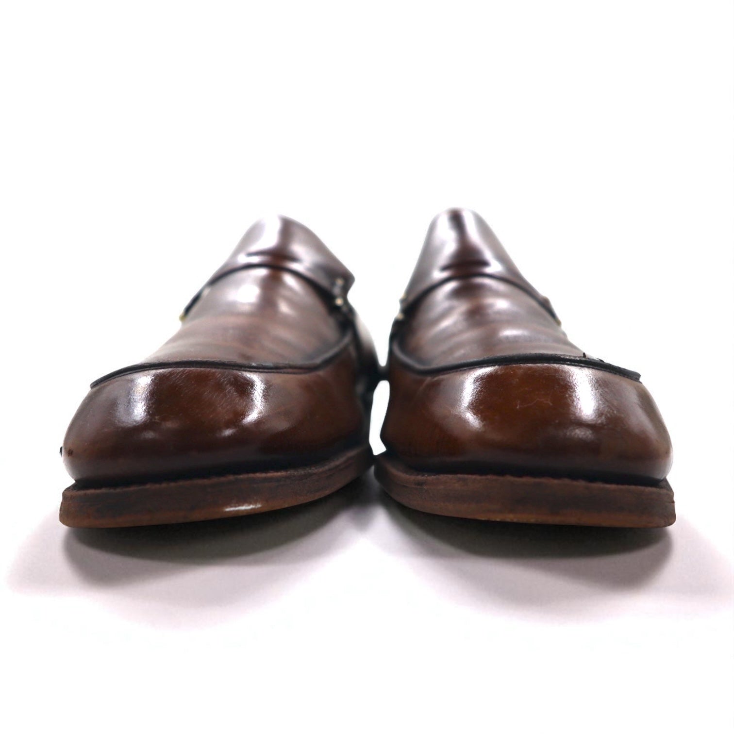 Church's Prodotto in Inghilterra anni '70 Horsebit Loafer Mocassini Scarpe Eleganti 28cm Pelle Custom Grade Two Cities
