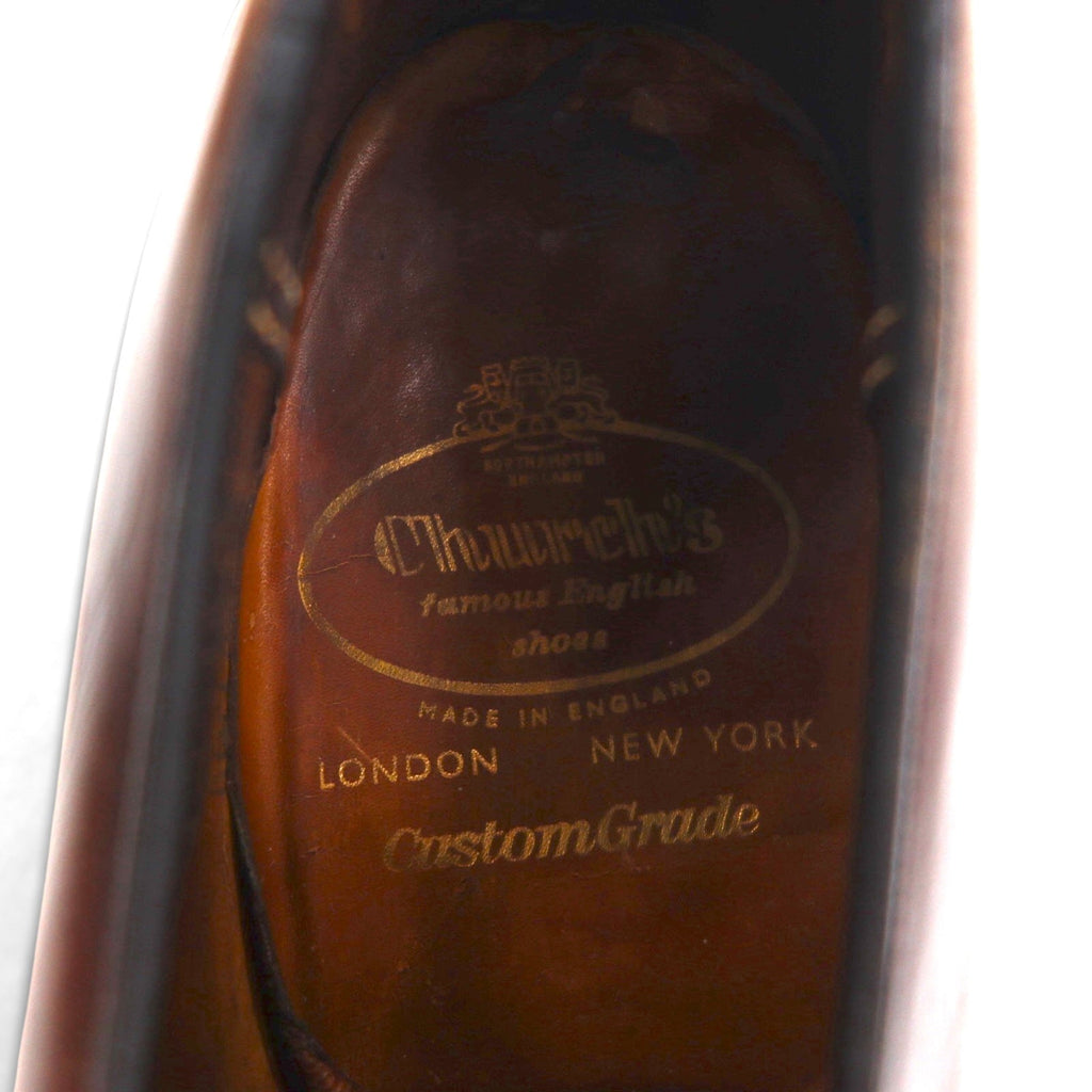 Church's Prodotto in Inghilterra anni '70 Horsebit Loafer Mocassini Scarpe Eleganti 28cm Pelle Custom Grade Two Cities