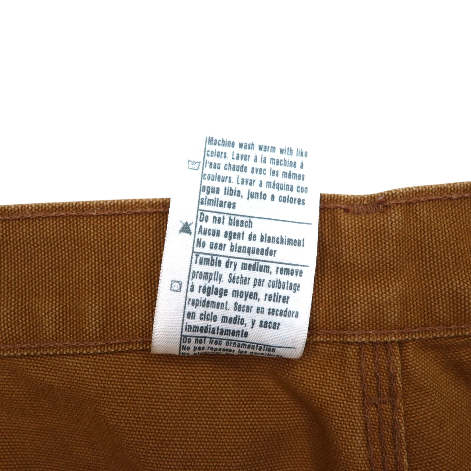Carhartt pantaloni pittore loose fit in tela marrone lavato B11-BRN, Made in Mexico