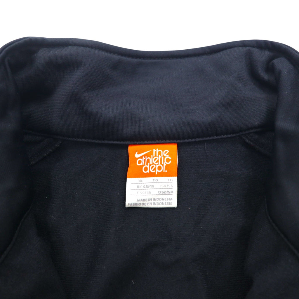 NIKE トラックジャケット ジャージ XL ブラック スウォッシュ ワンポイントロゴ刺繍