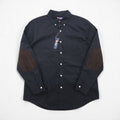 CHAPS Ralph Lauren ボタンダウン シャツ L ブラック エルボーパッチ 未使用品