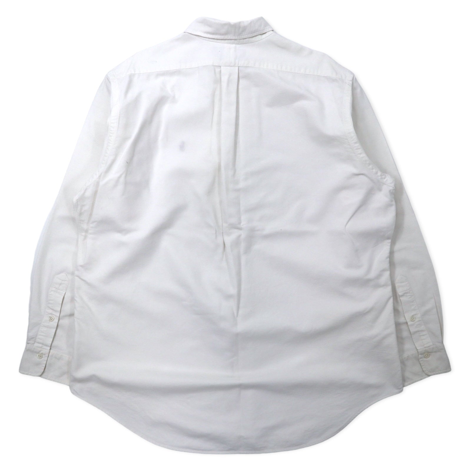 Camicia button-down Oxford Ralph Lauren 17.5-35 bianca, in cotone, con piccolo pony ricamato, taglia grande