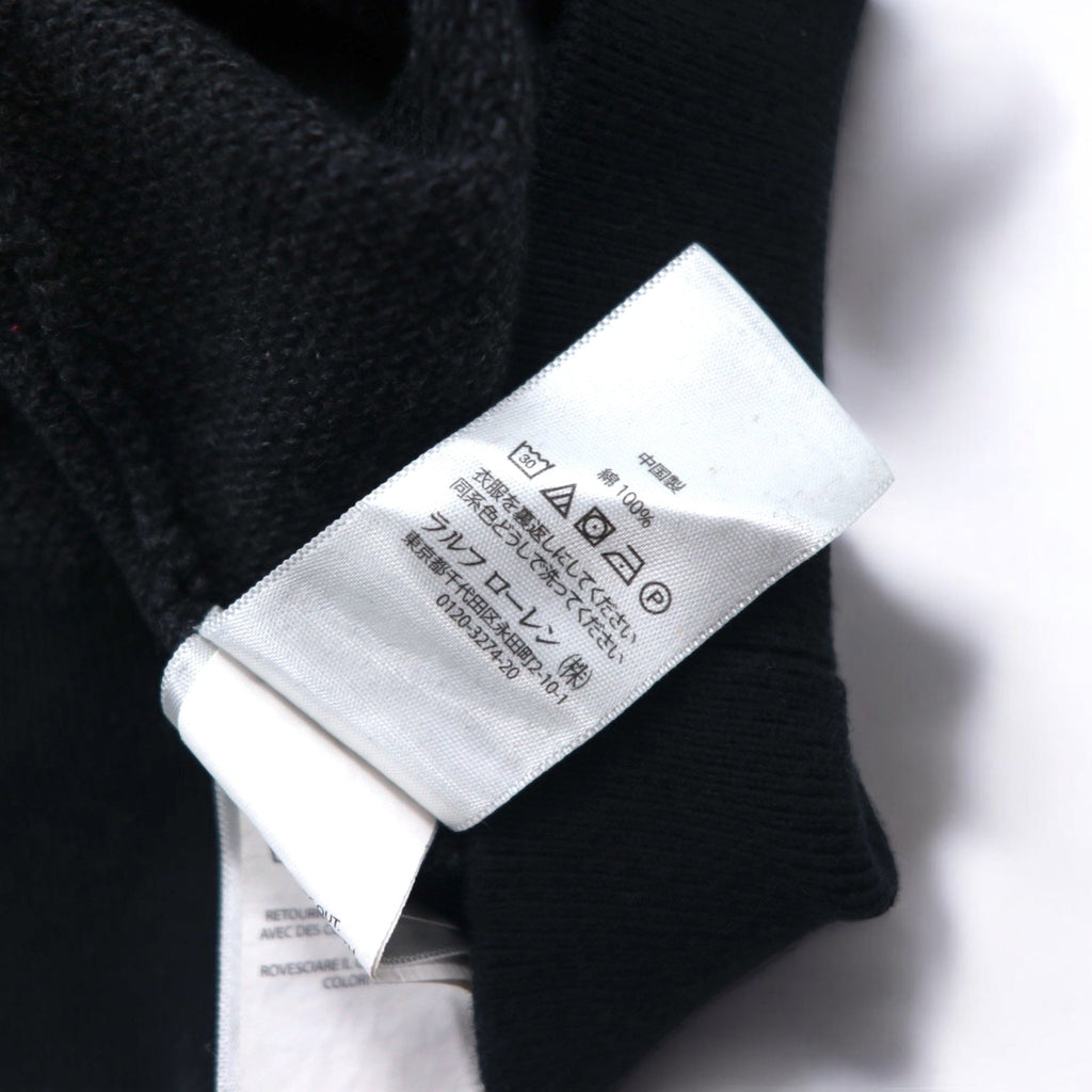POLO RALPH LAUREN Maglione girocollo in cotone Pima, taglia M, grigio, con ricamo Small Pony