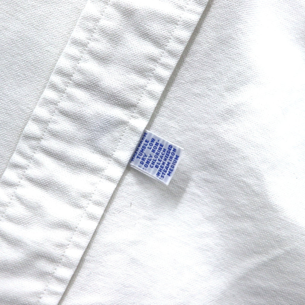 Camicia button-down Oxford Ralph Lauren 17.5-35 bianca, in cotone, con piccolo pony ricamato, taglia grande