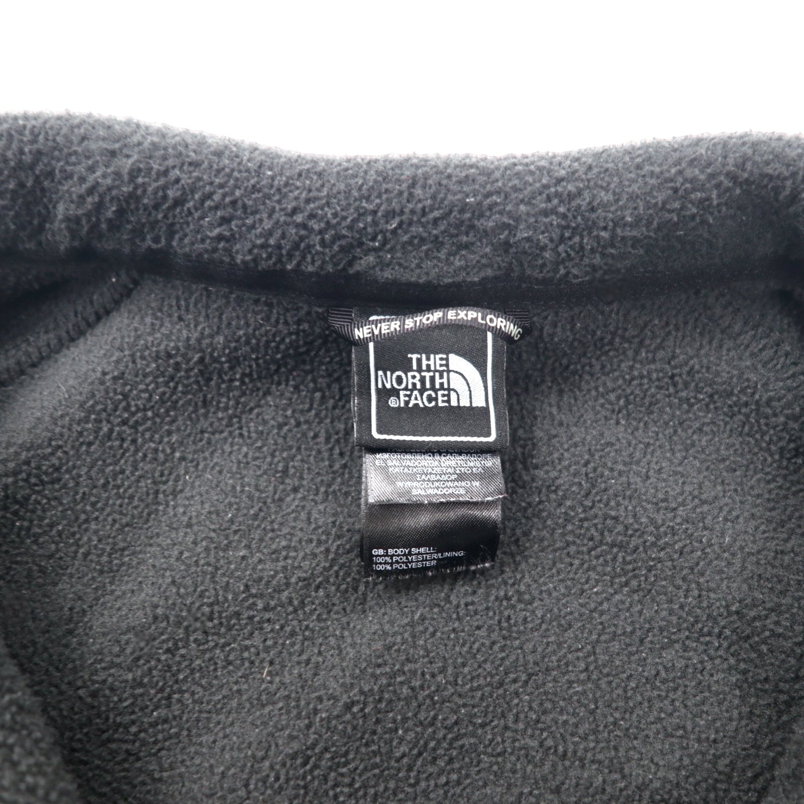 THE NORTH FACE Giacca in pile full zip L nero poliestere ricamo logo singolo