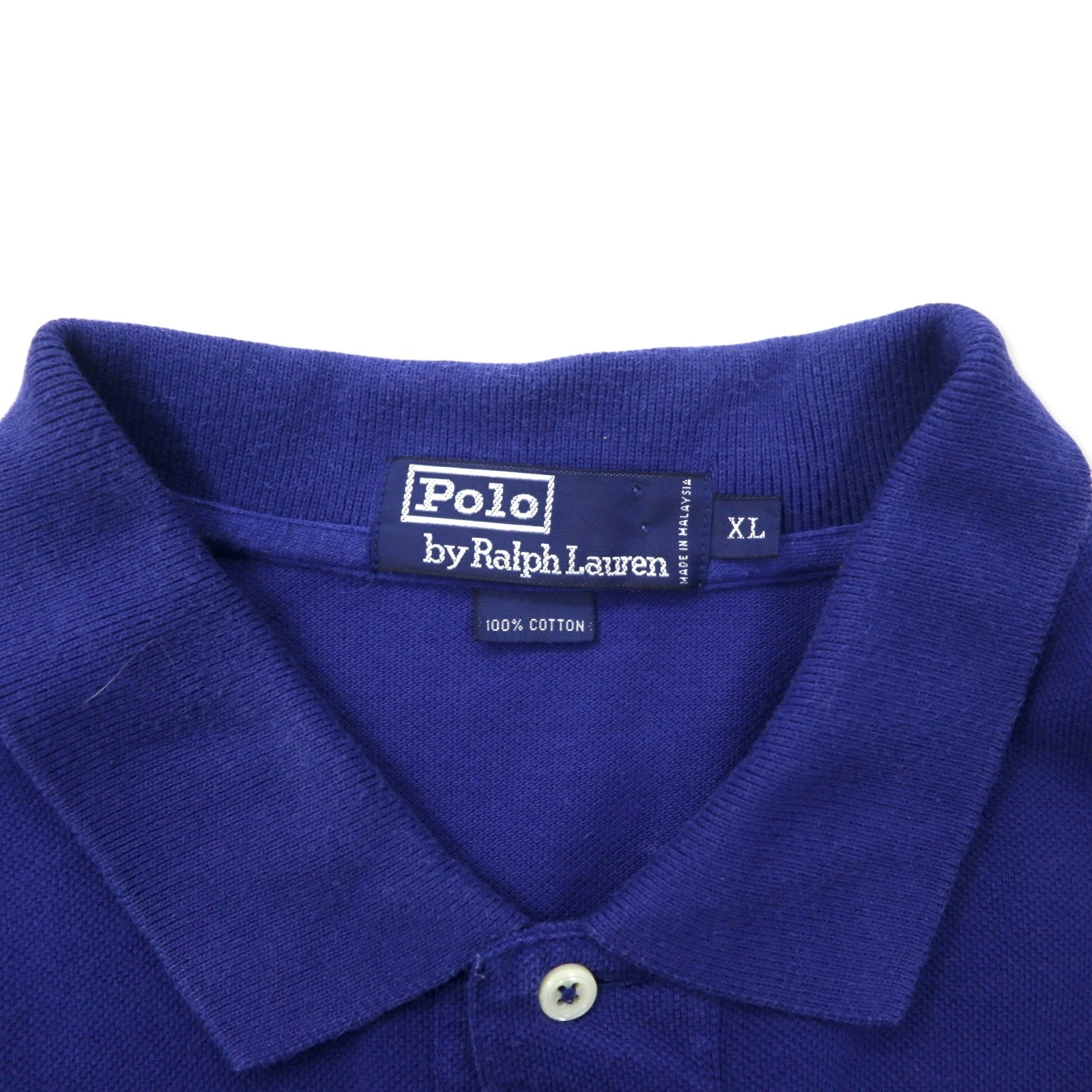 Polo by Ralph Lauren Polo XL Blu Cotone Piquet Ricamo Piccolo Cavallo Oversize