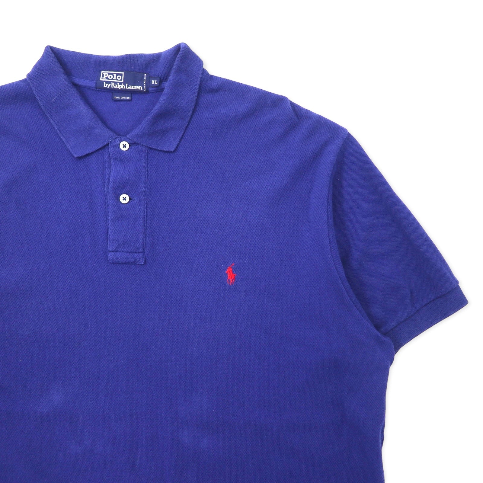 Polo by Ralph Lauren Polo XL Blu Cotone Piquet Ricamo Piccolo Cavallo Oversize