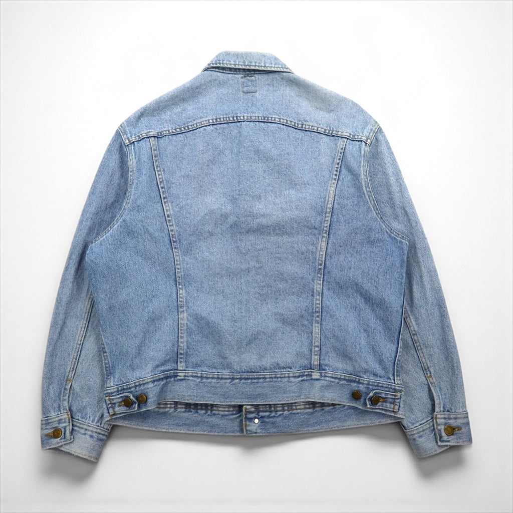 Giacca in denim Lee 101-J anni '80, taglia L, colore indaco, modello M.R. RIDERS PATD-153438