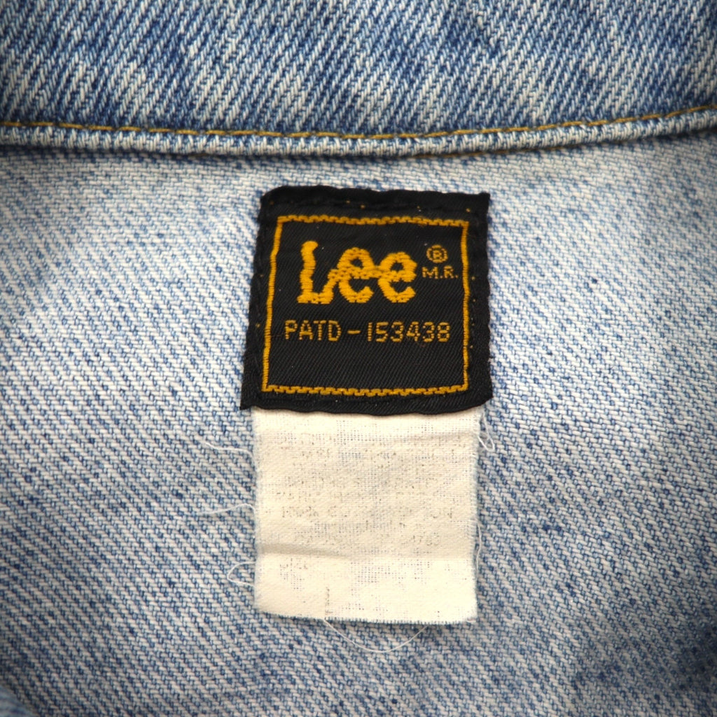 Giacca in denim Lee 101-J anni '80, taglia L, colore indaco, modello M.R. RIDERS PATD-153438