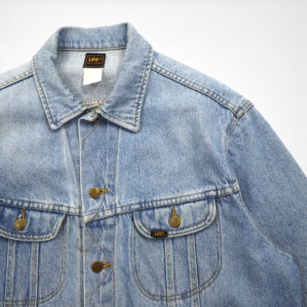 Giacca in denim Lee 101-J anni '80, taglia L, colore indaco, modello M.R. RIDERS PATD-153438