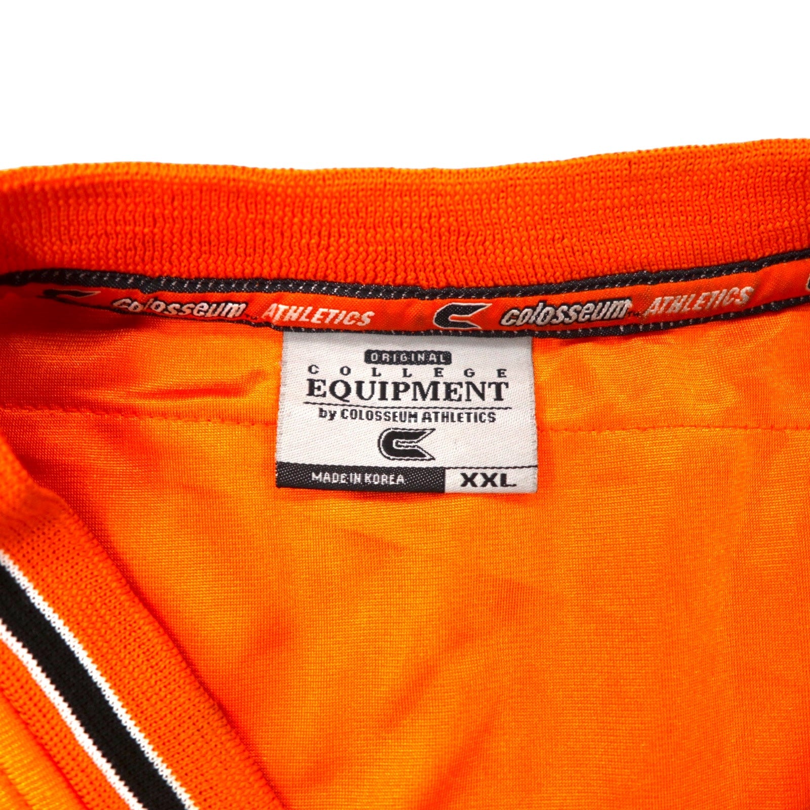 Anni '90 COLLEGE EQUIPMENT maglia da gioco XXL arancione poliestere rete numerata NCAA COWBOYS taglia grande