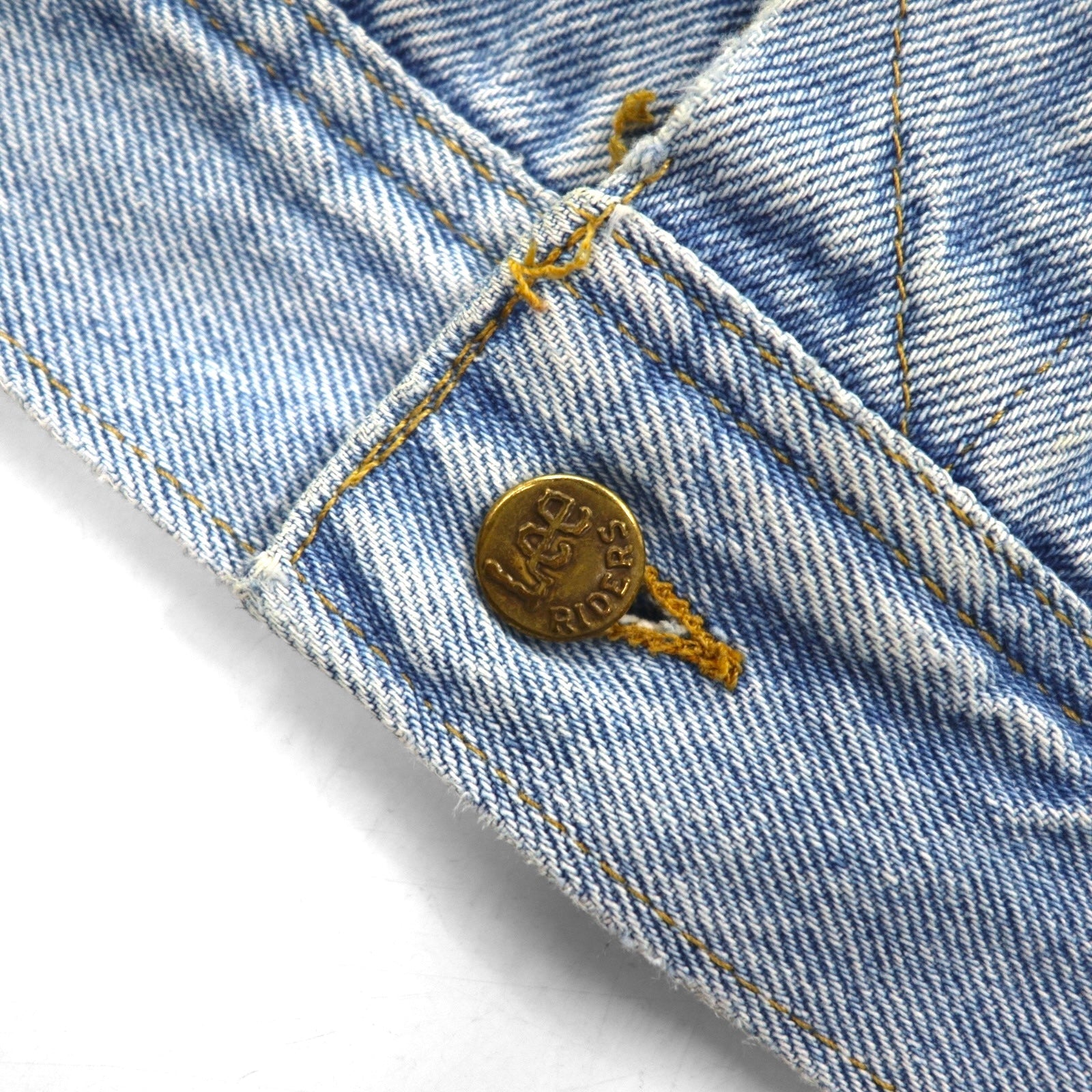 Giacca in denim Lee 101-J anni '80, taglia L, colore indaco, modello M.R. RIDERS PATD-153438