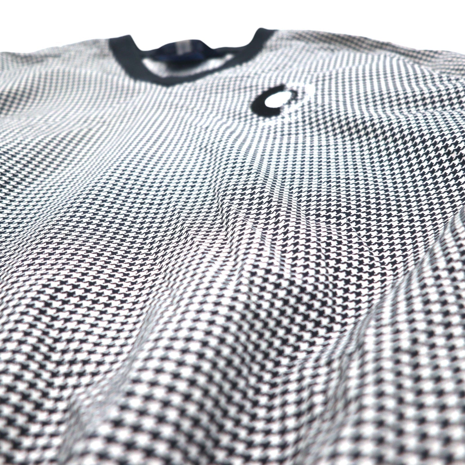 SUNDERLAND of SCOTLAND Giacca a vento pullover in nylon a quadri bianco, taglia L, Made in Scotland