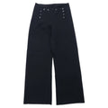 US NAVY 80年代 13ボタン ワイド セーラーパンツ 34R ネイビー メルトン ウール ミリタリー 8405-01-076-6024 GARMENT CORPORATION