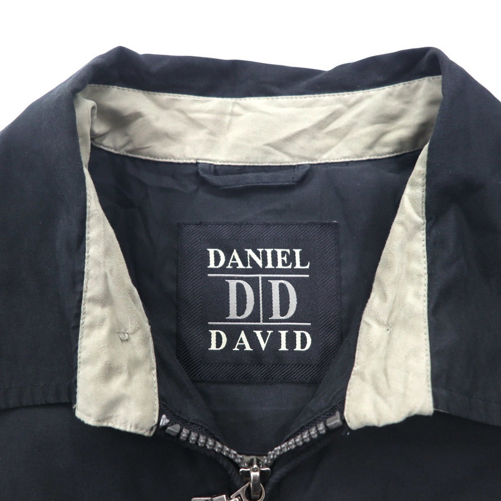 DANIEL DAVID ピーチスキン スウィングトップ ハリントンジャケット L ブラック ポリエステル