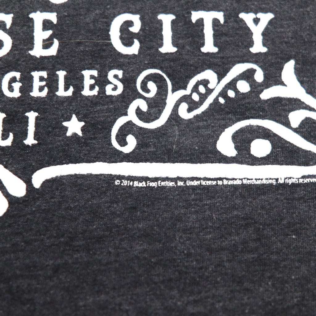 GUNS N' ROSES T-shirt rock band XL grigio cotone PARADISE CITY teschio bravado made in Mexico