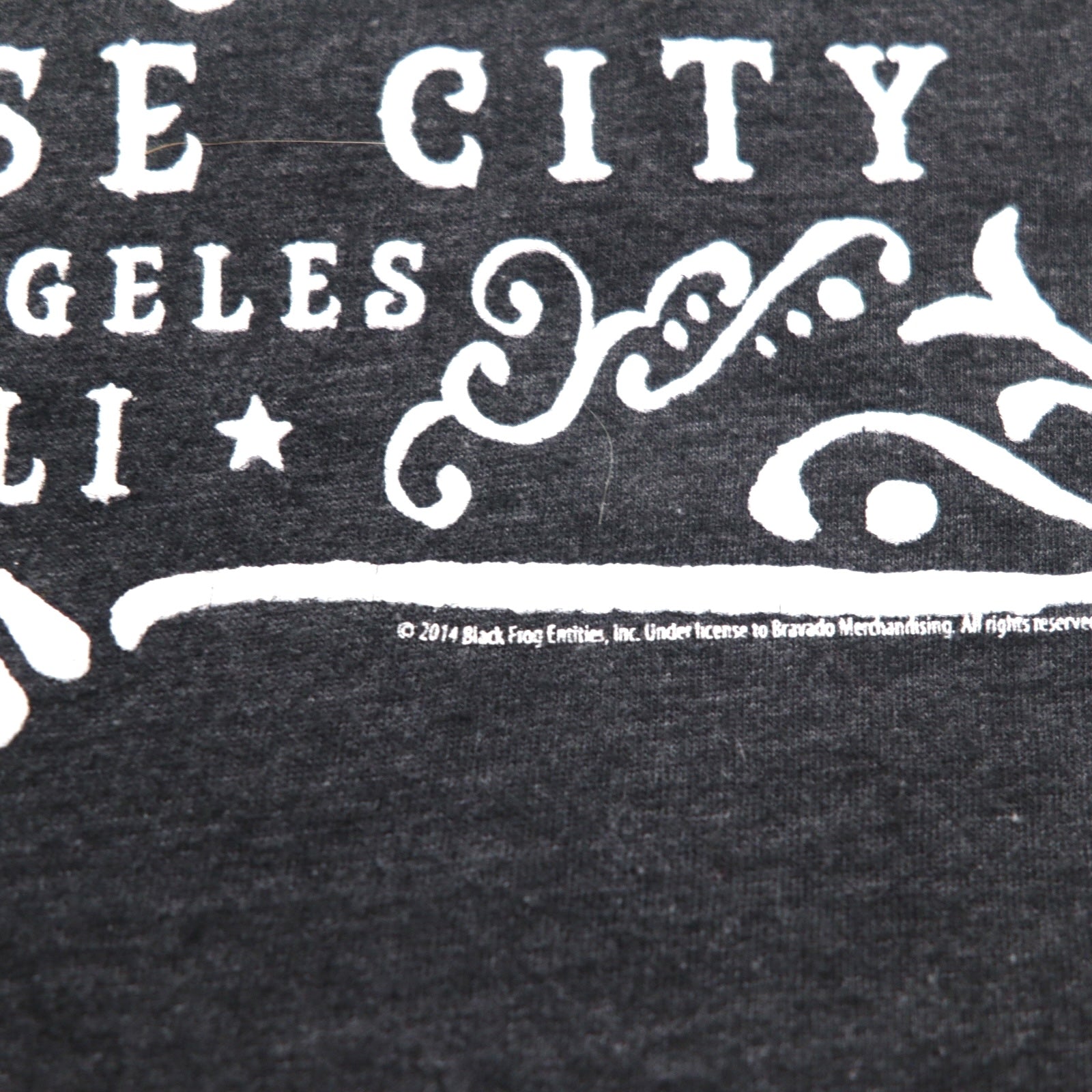 GUNS N' ROSES T-shirt rock band XL grigio cotone PARADISE CITY teschio bravado made in Mexico