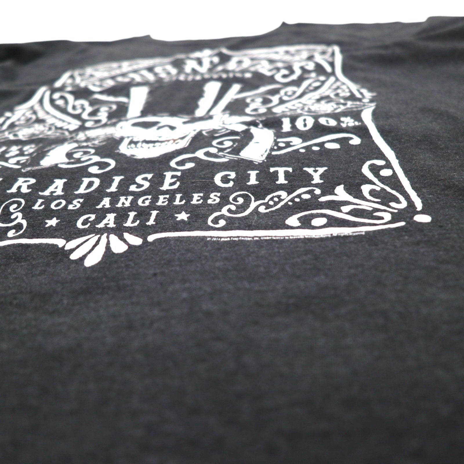 GUNS N' ROSES T-shirt rock band XL grigio cotone PARADISE CITY teschio bravado made in Mexico