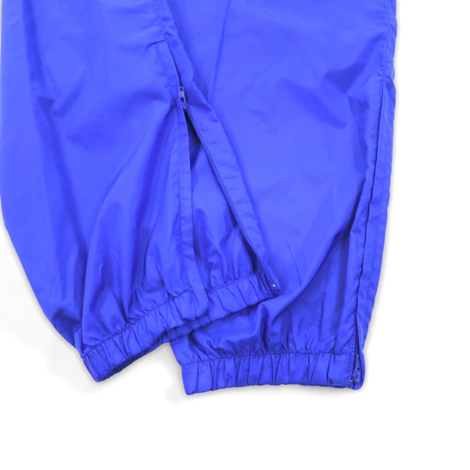 Adidas, pantaloni da tuta in nylon, anni '90, etichetta World Flag, taglia L, colore blu, 3 strisce