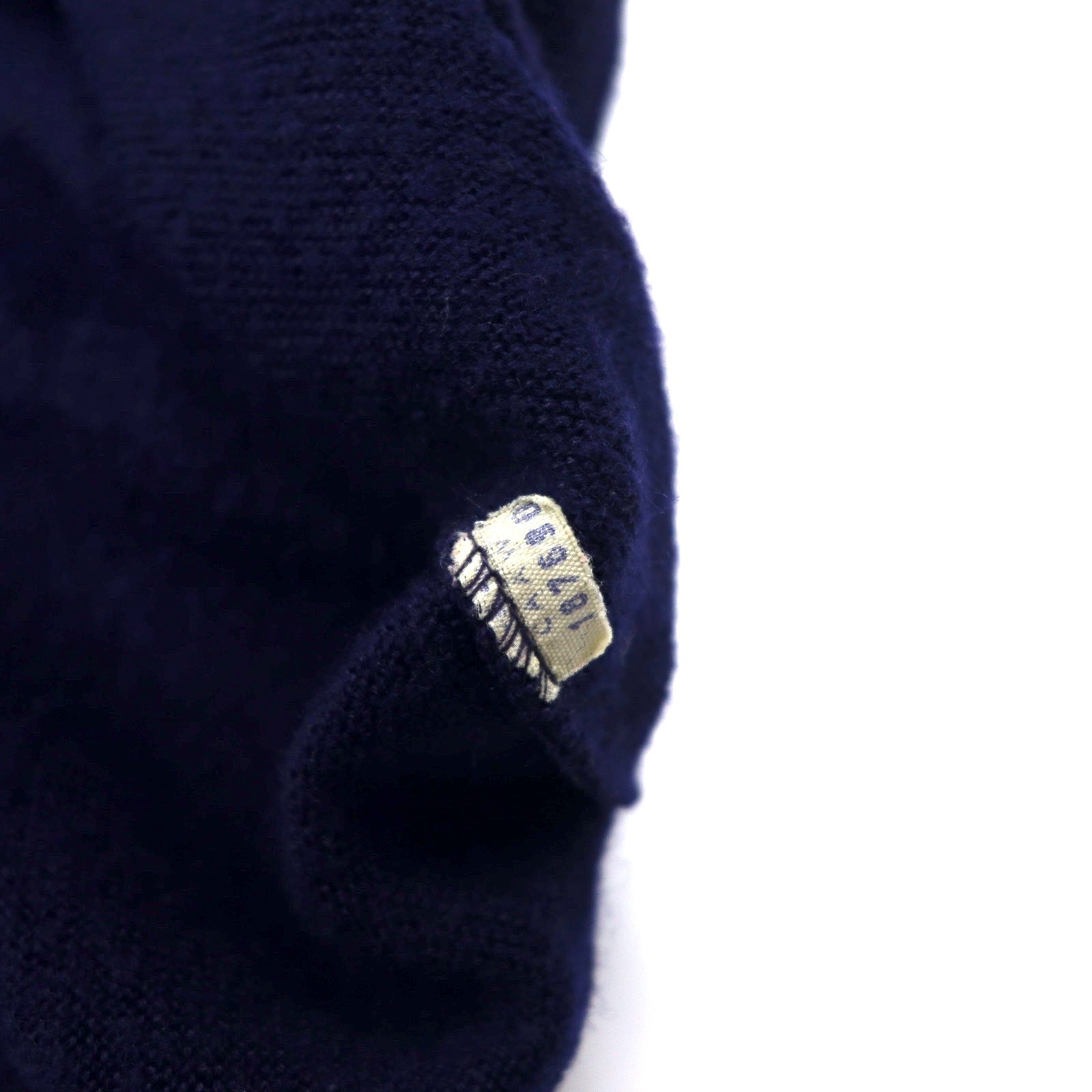 JC Penney anni '80 scollo a V maglione in maglia acrilica L blu navy The Fox Sweater