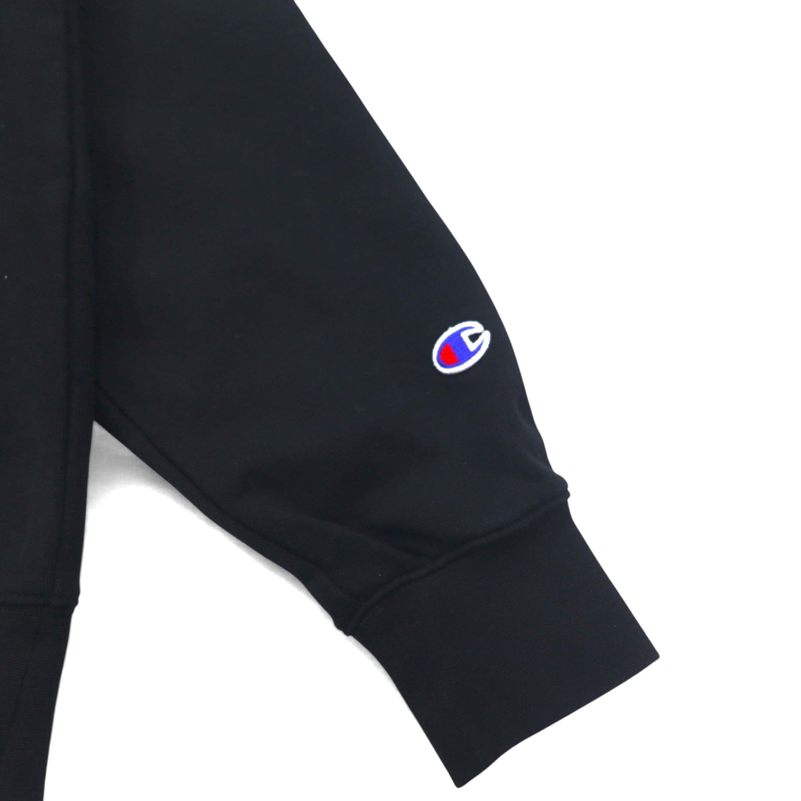 Champion Felpa con cappuccio pullover Nera in cotone con maxi logo Taglia M C3-R101