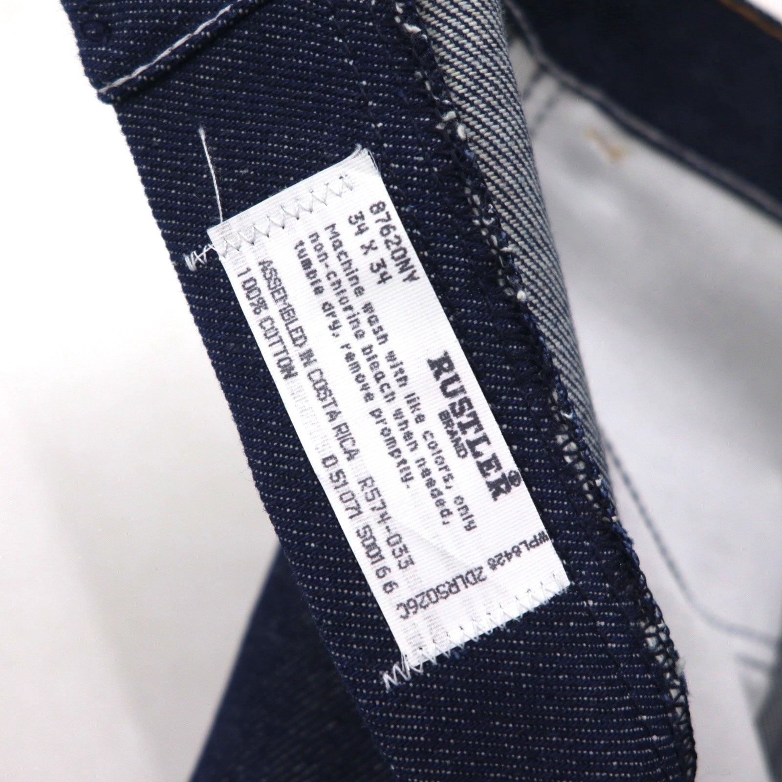 RUSTLER ( Wrangler ) 90年代 リジッド フレア デニムパンツ ジーンズ L インディゴ ブーツカット 87620NV