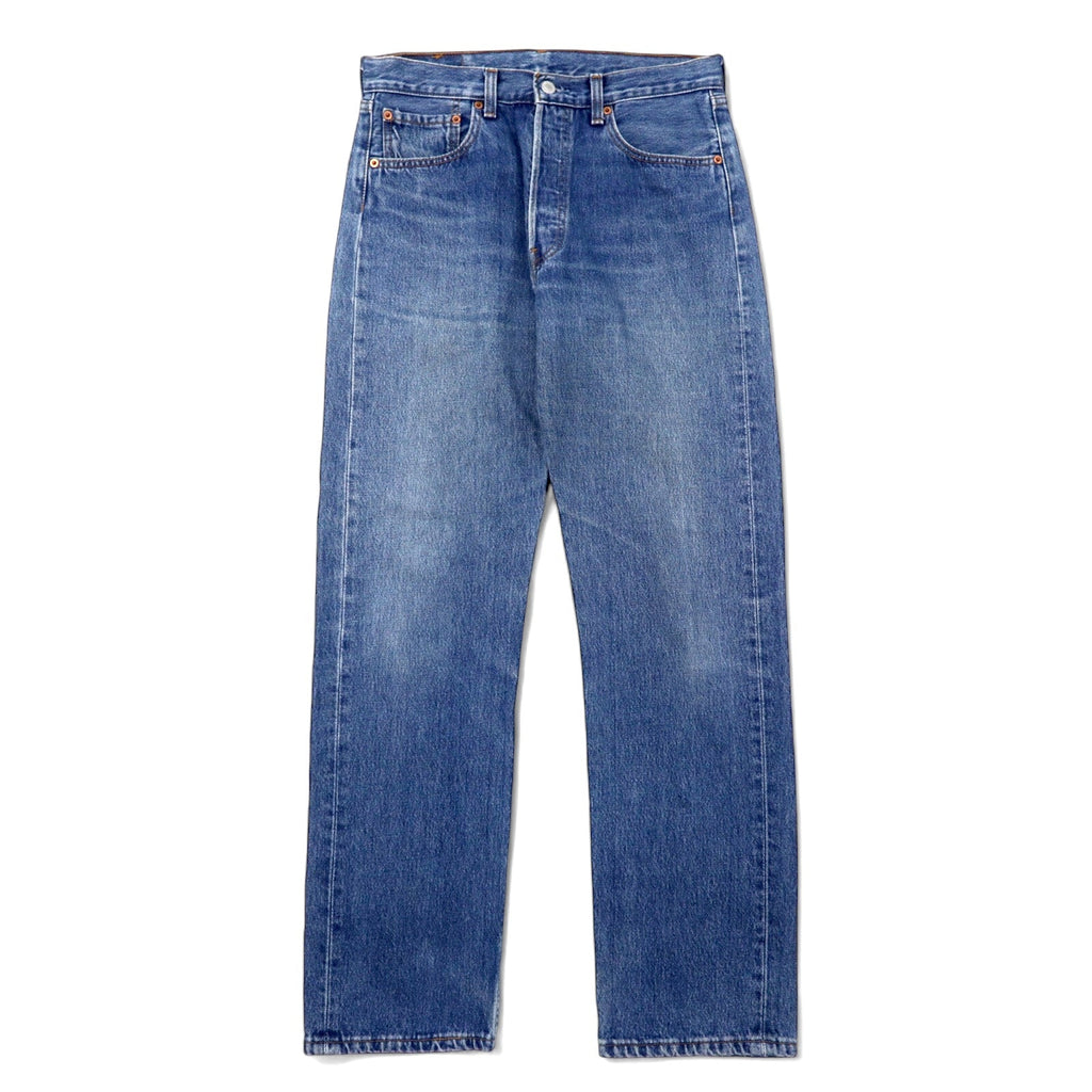 Levi's Euro Levis 501 Jeans 32 Blu Cotone Bottone retro 247 Bottoni a vista 501-0114 Made in Turchia