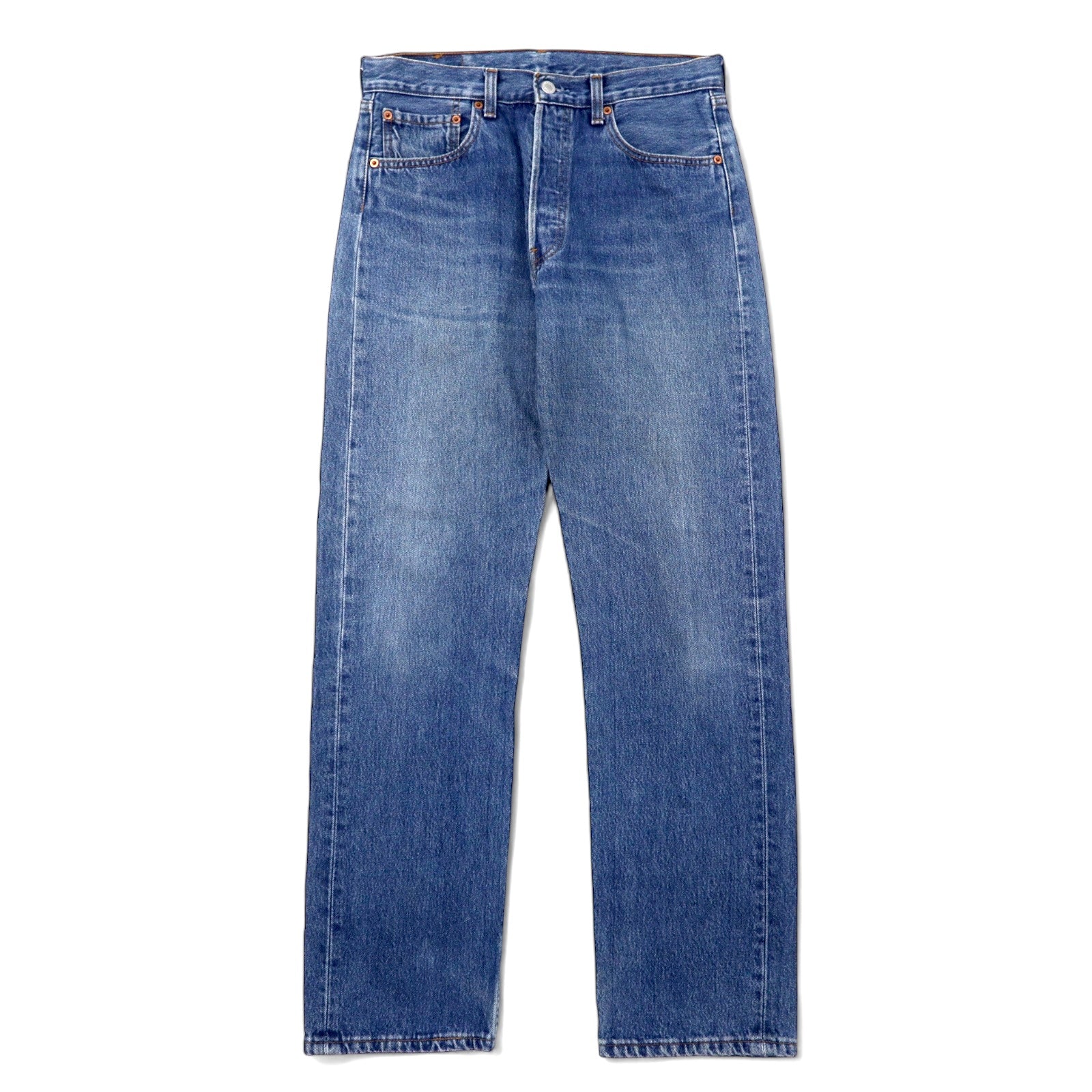 Levi's Euro Levis 501 Jeans 32 Blu Cotone Bottone retro 247 Bottoni a vista 501-0114 Made in Turchia