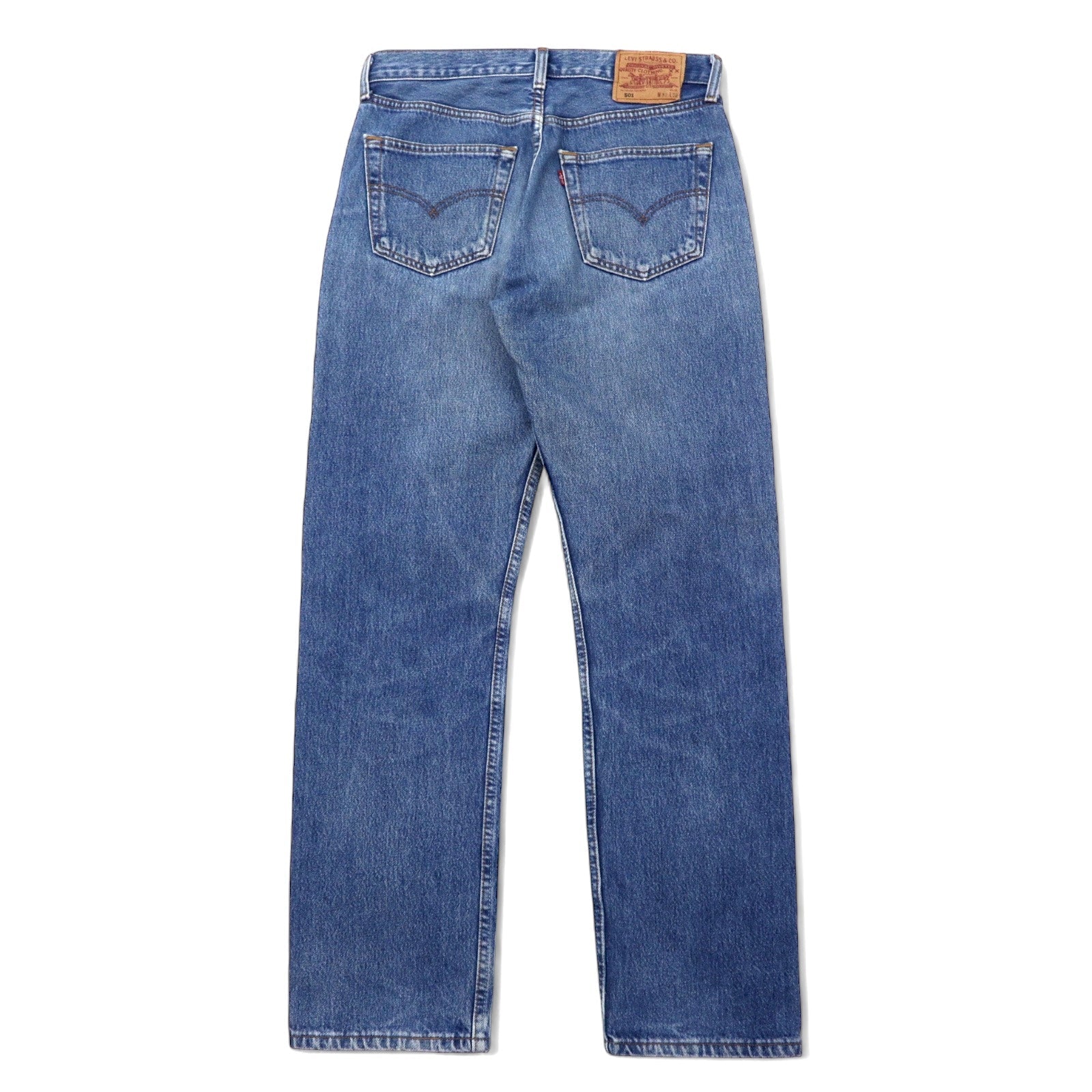 Levi's Euro Levis 501 Jeans 32 Blu Cotone Bottone retro 247 Bottoni a vista 501-0114 Made in Turchia