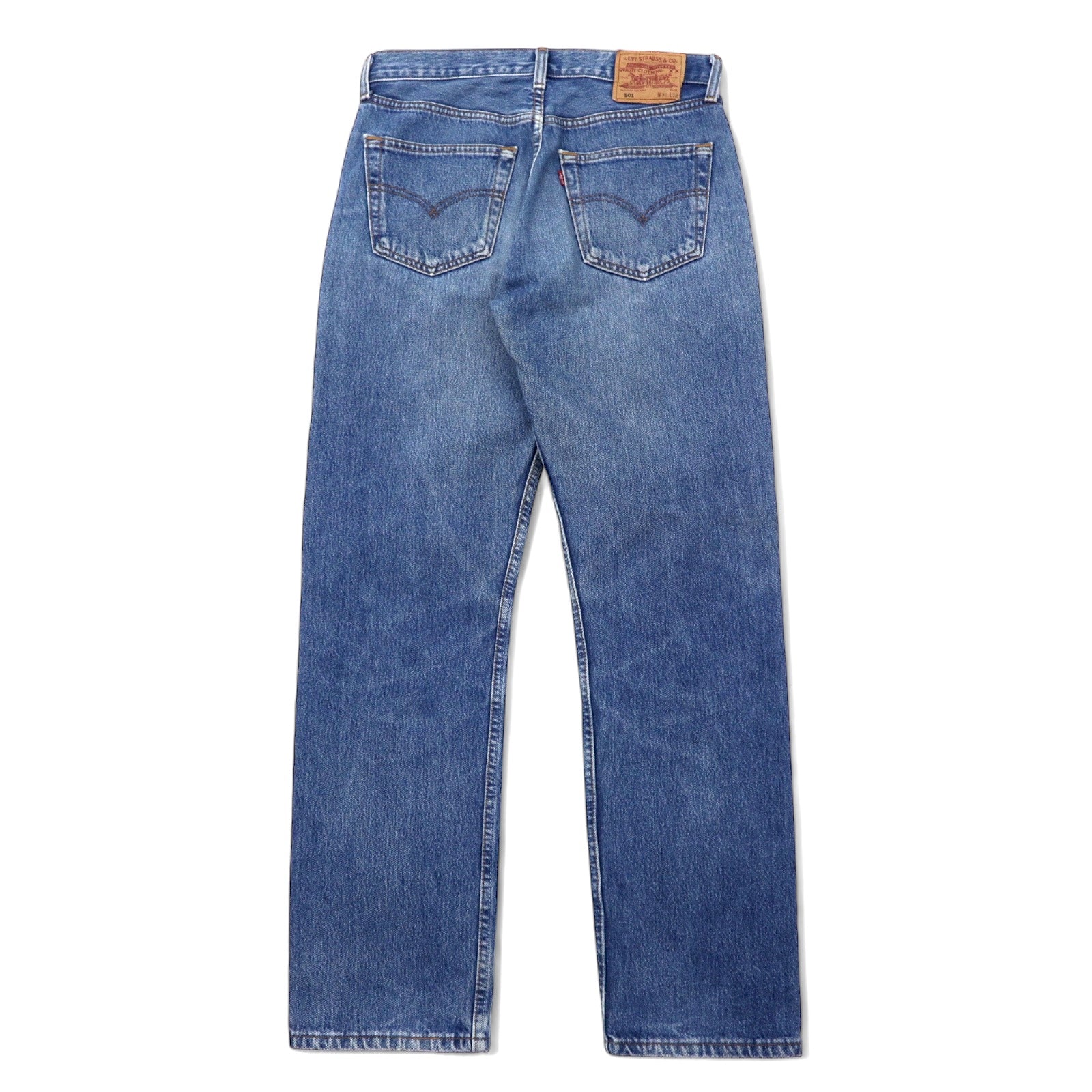 Levi's Euro Levis 501 Jeans 32 Blu Cotone Bottone retro 247 Bottoni a vista 501-0114 Made in Turchia