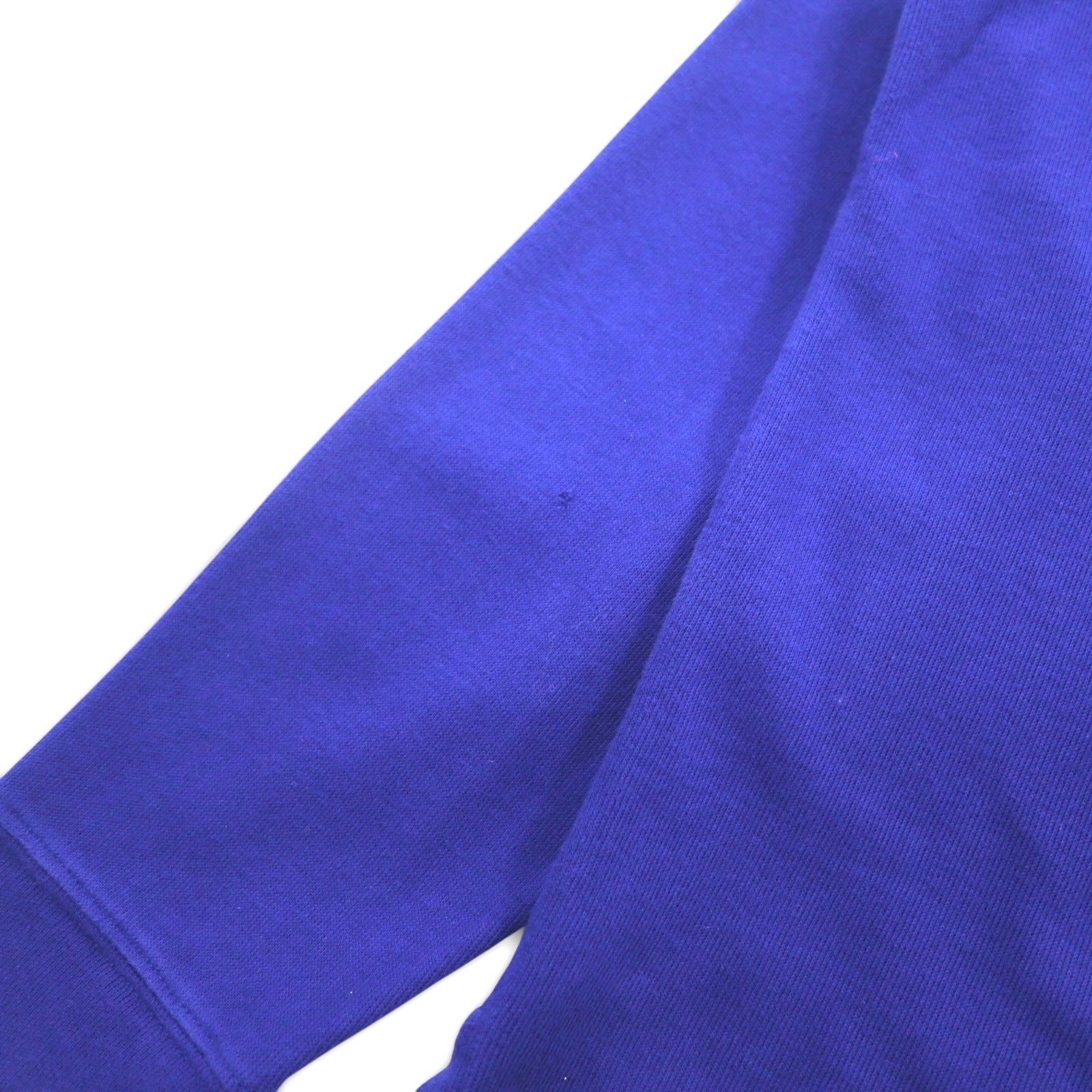 POLO RALPH LAUREN Felpa mezza zip L blu cotone ESTATE RIB ricamo piccolo pony