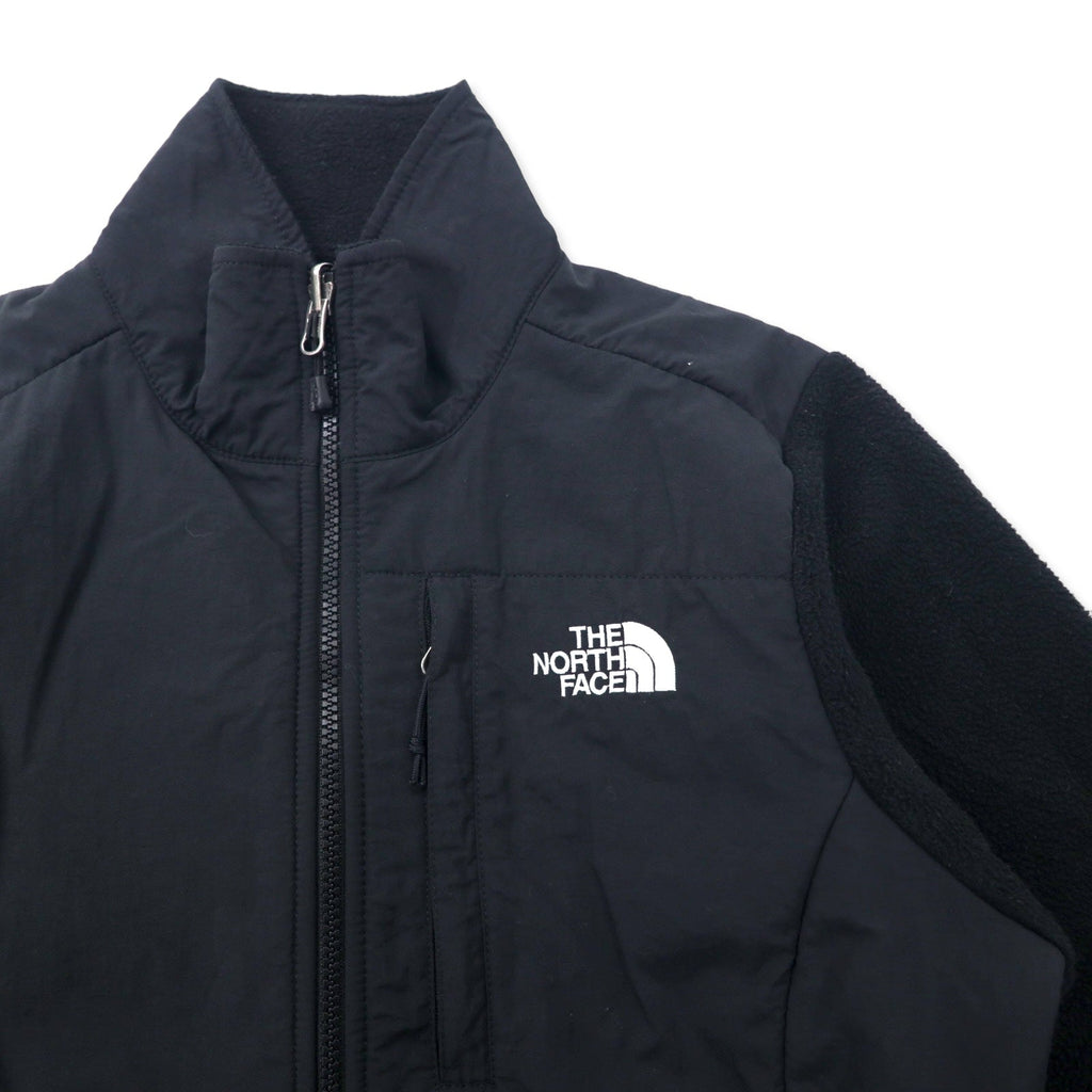 THE NORTH FACE デナリジャケット POLARTEC フリース S ブラック ポリエステル ワンポイントロゴ刺繍