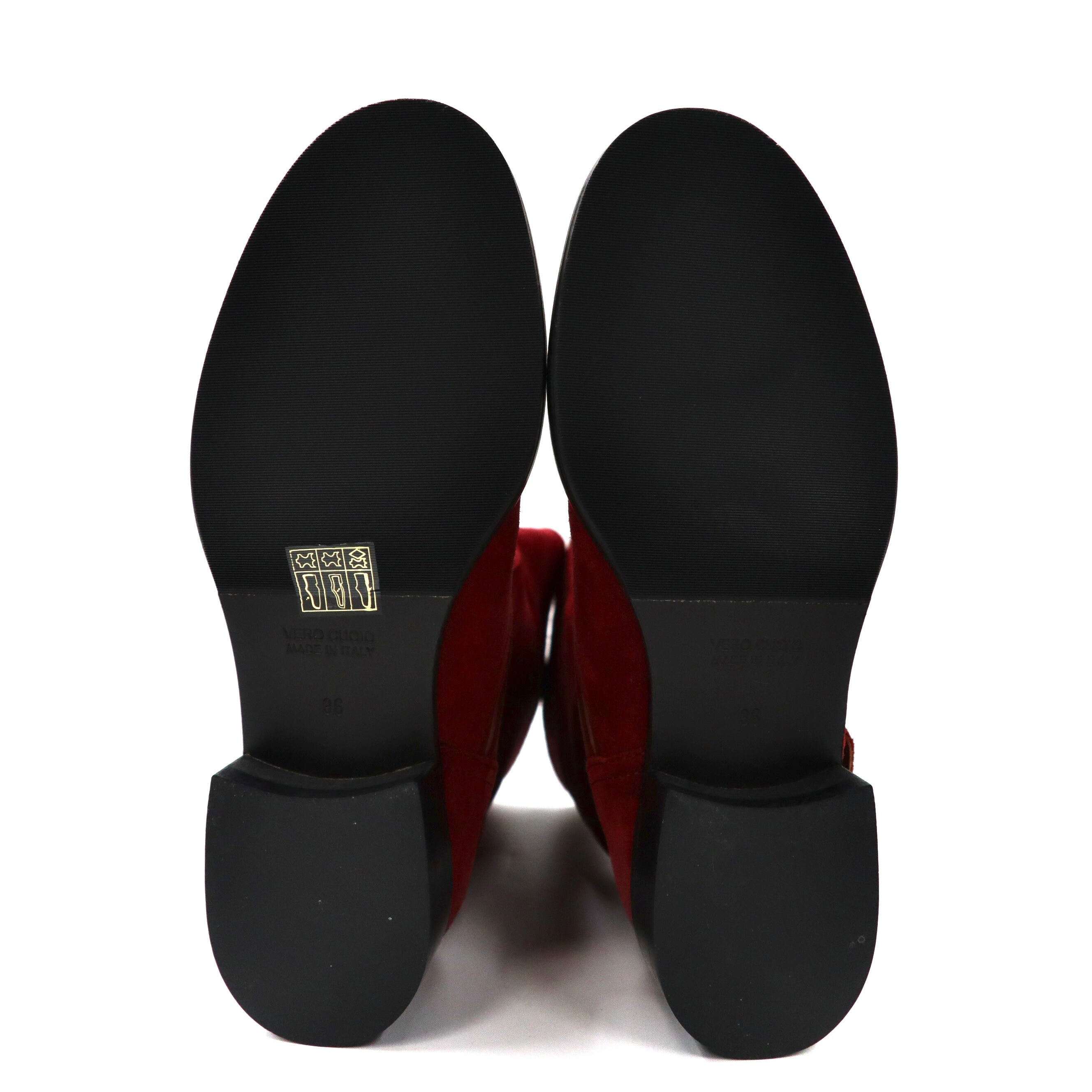 BARNEYS NEWYORK エンジニアブーツ 23cm レッド スエードレザー イタリア製