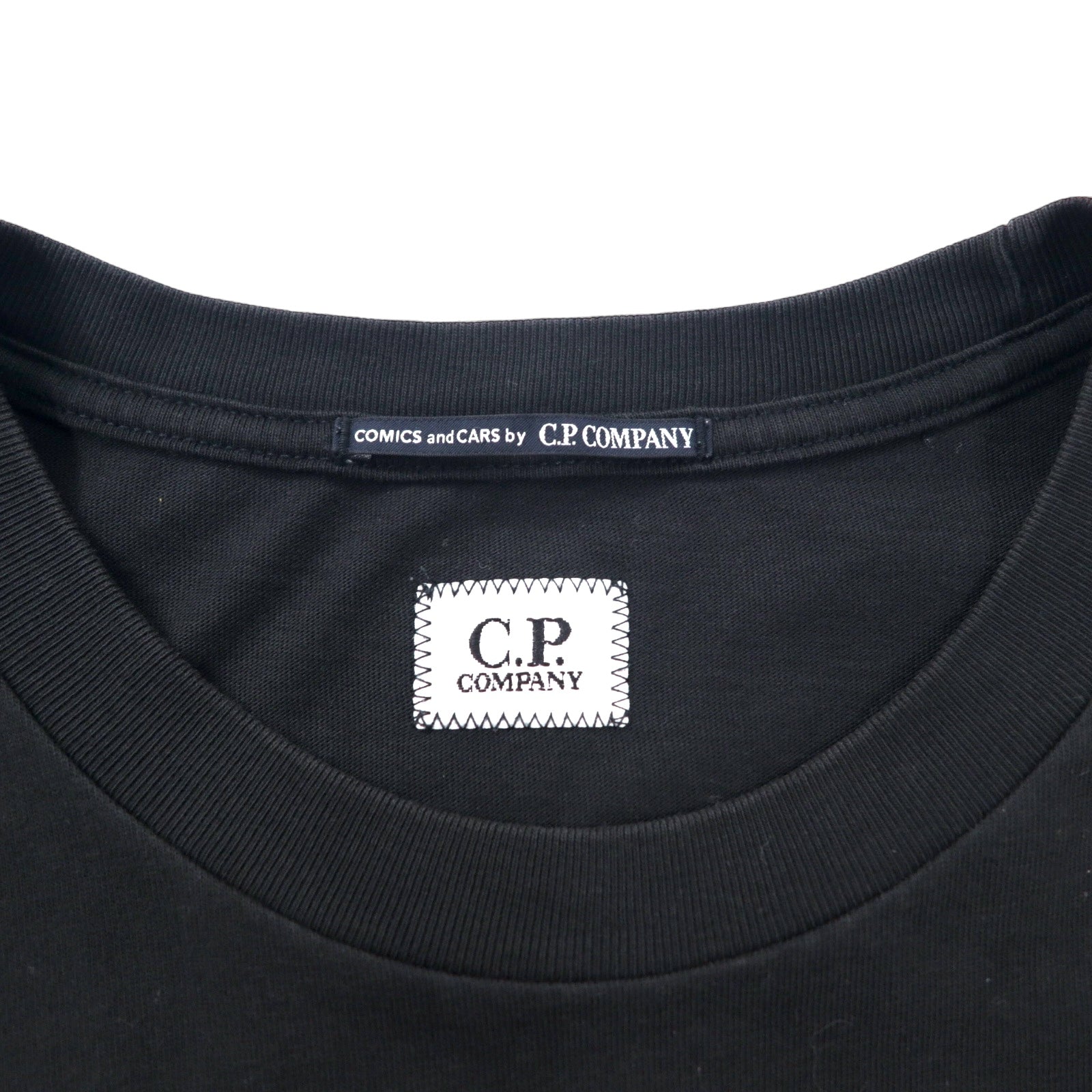 COMICS and CARS by C.P.COMPANY T-shirt Made in Italy L Black Cotton Cartoon Back Print T-shirt Black 999 06CMTS193A