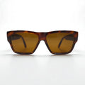 Gianni Versace Occhiali da sole quadrati a forma di "Wellington", in tartaruga, con Medusa, MOD.372/DM, Made in Italy