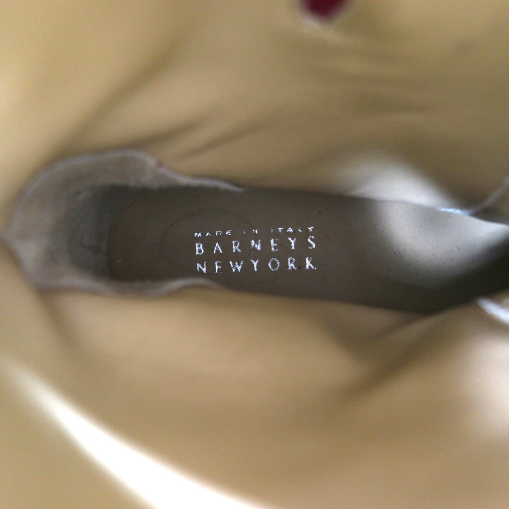 BARNEYS NEWYORK エンジニアブーツ 23cm レッド スエードレザー イタリア製