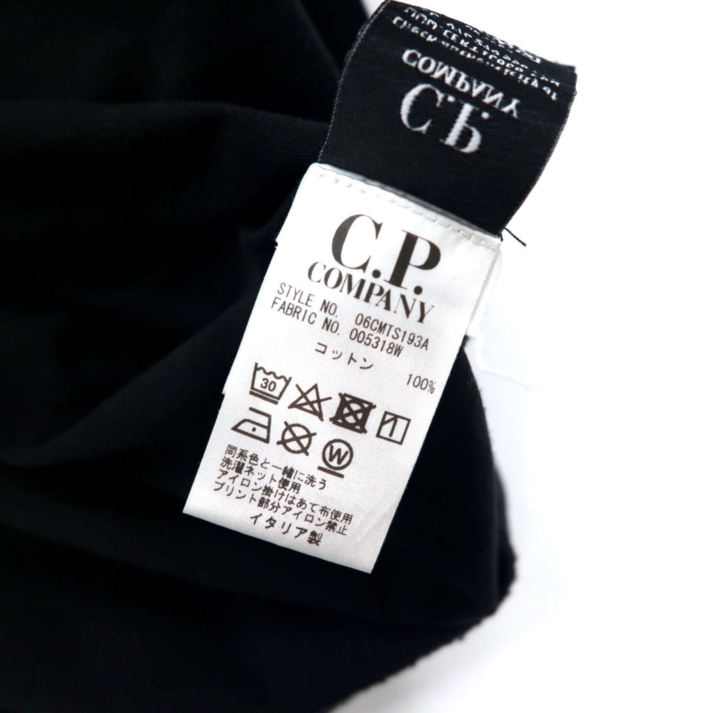 COMICS and CARS by C.P.COMPANY T-shirt Made in Italy L Black Cotton Cartoon Back Print T-shirt Black 999 06CMTS193A