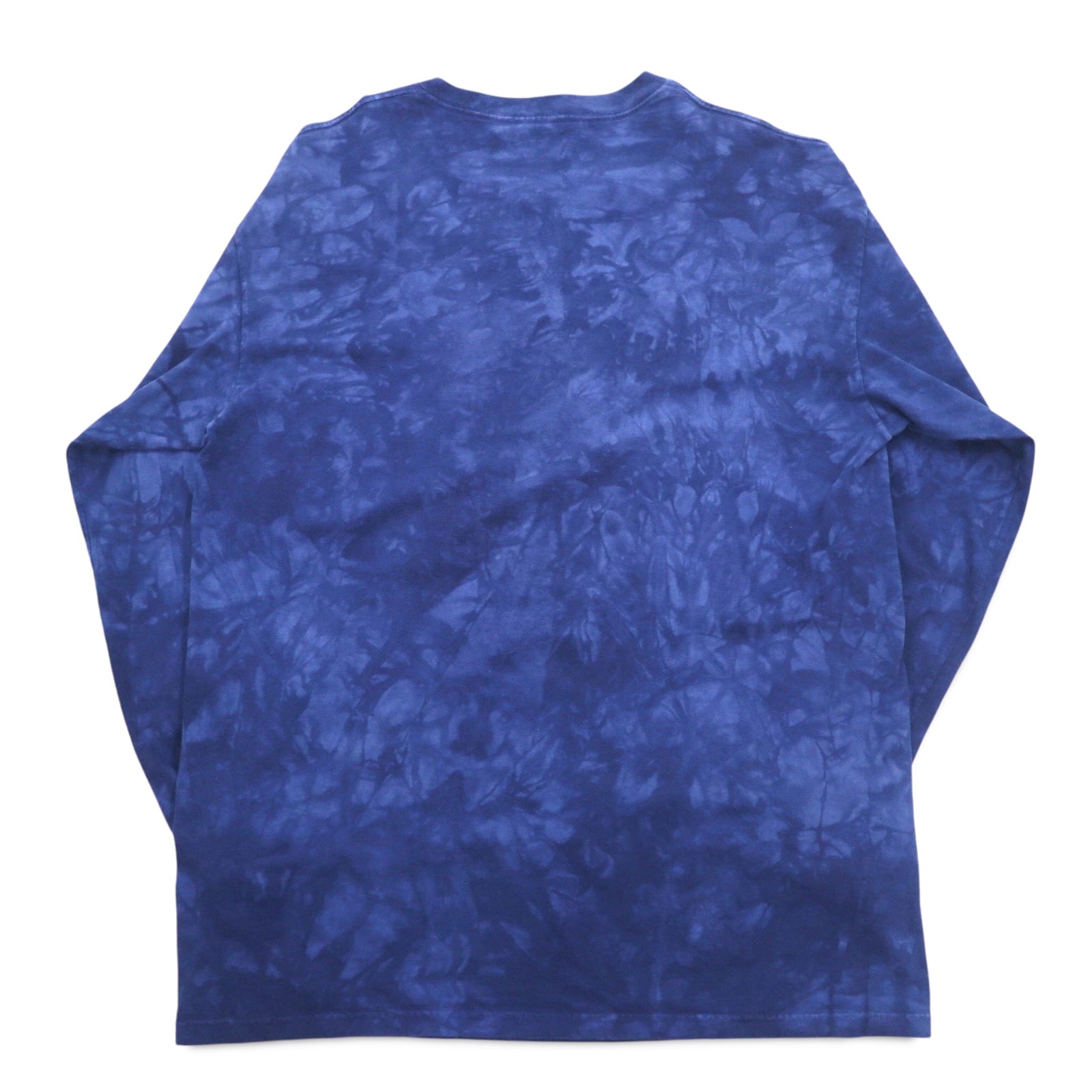 THE MOUNTAIN T-shirt a maniche lunghe XXL blu navy Stati Uniti tie-dye Bandiera americana Aquila Prodotto in Messico