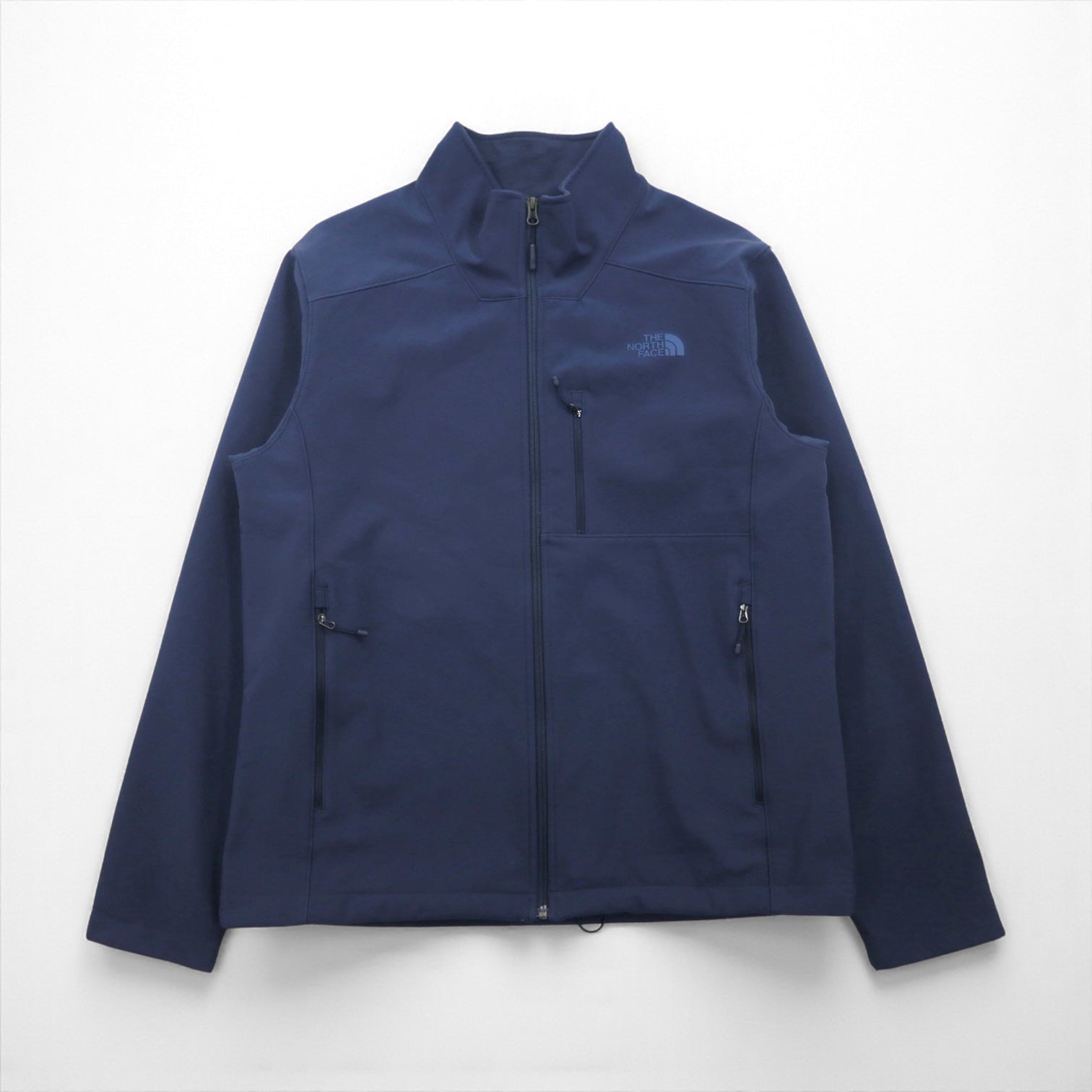 THE NORTH FACE ソフトシェルジャケット APEX BIONIC2 フリースジャケット L ネイビー ドローコード WINDWALL A2RE7U6R US規格