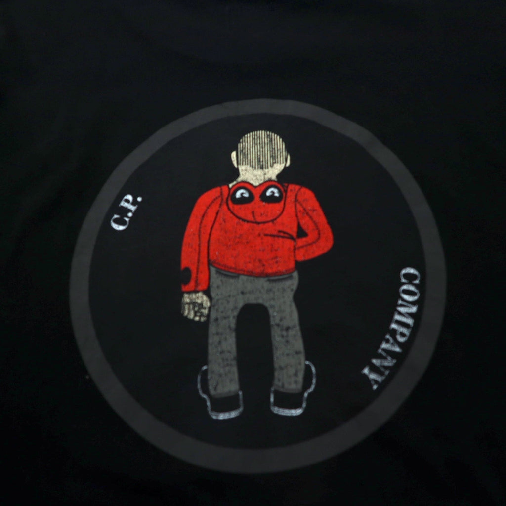 COMICS and CARS by C.P.COMPANY T-shirt Made in Italy L Black Cotton Cartoon Back Print T-shirt Black 999 06CMTS193A